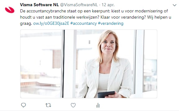 Volgt u Visma Software al op Twitter?