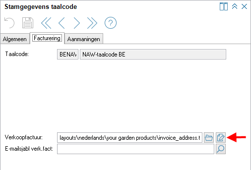 Stamgegevens taalcode Stamgegevens taalcode